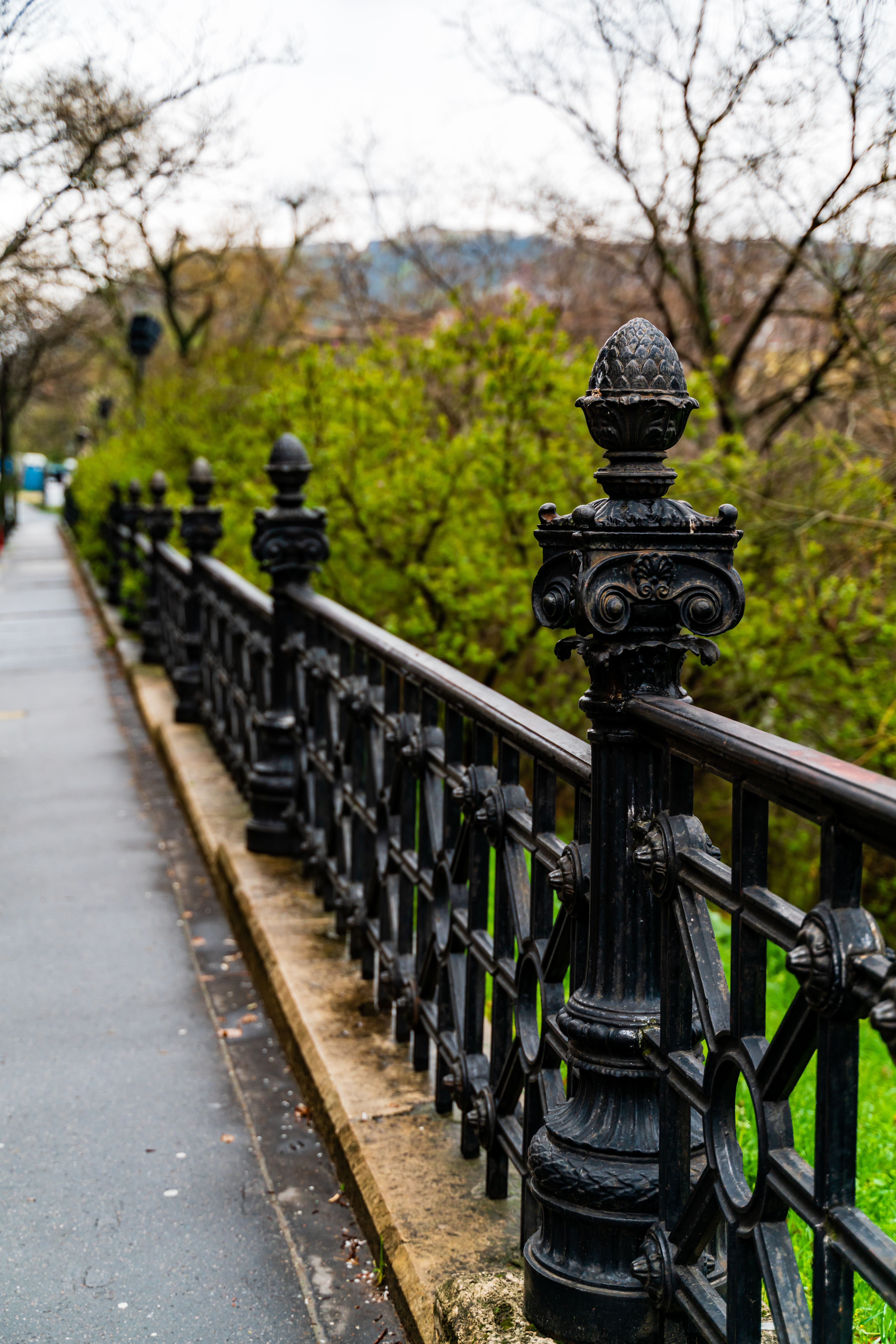 Elegant Ornate Railing in Budapest Park · Free Stock Photo