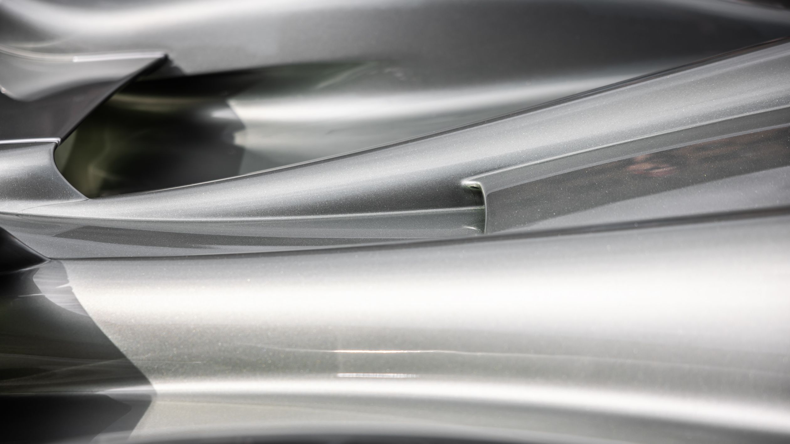 Metallic Sf Close-up of Abstract Silver Metallic Surfaces · Free Stock Photo