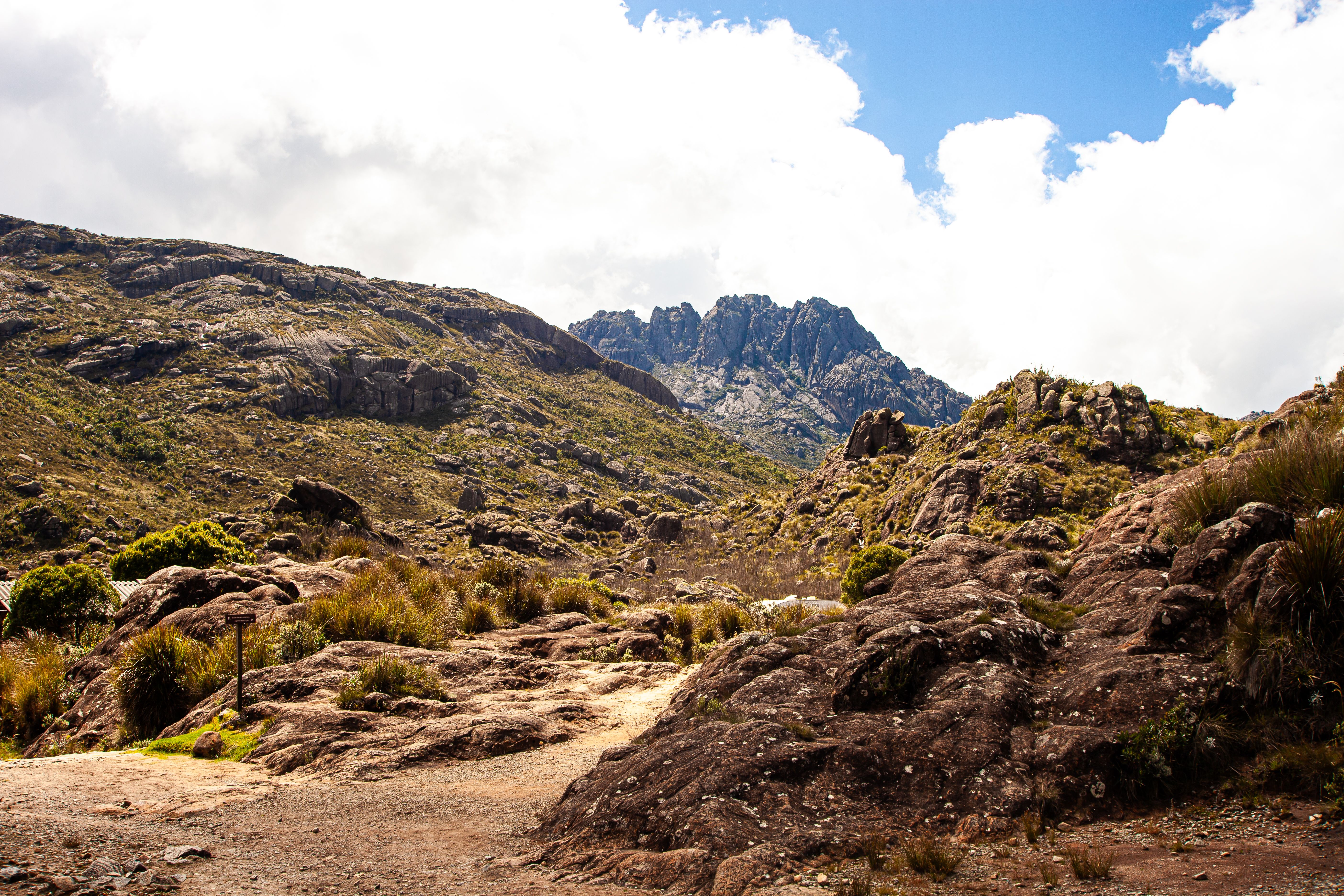 Majestic Mountain Landscape Under Blue Sky · Free Stock Photo