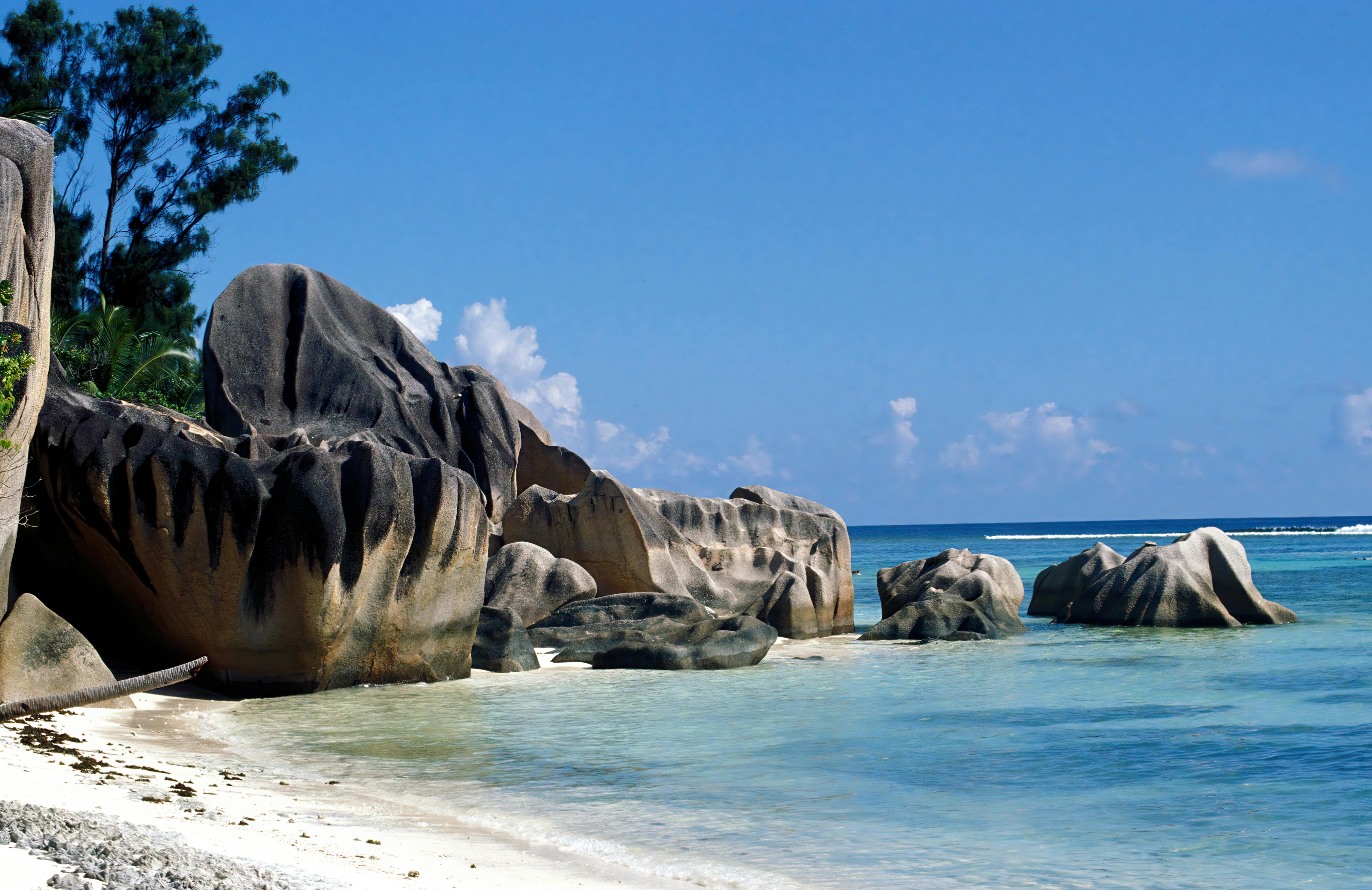 Anse Source d'Argent beach in La Digue - best tropical vacation spots