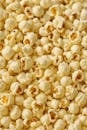 Close-Up of Freshly Popped Yellow Popcorn