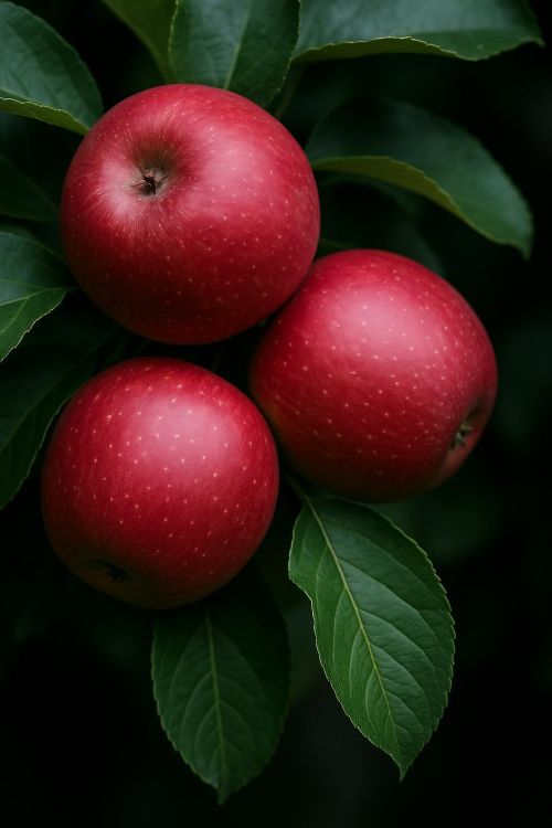 Fresh Red Apples on Tree Branch with Leaves · Free Stock Photo