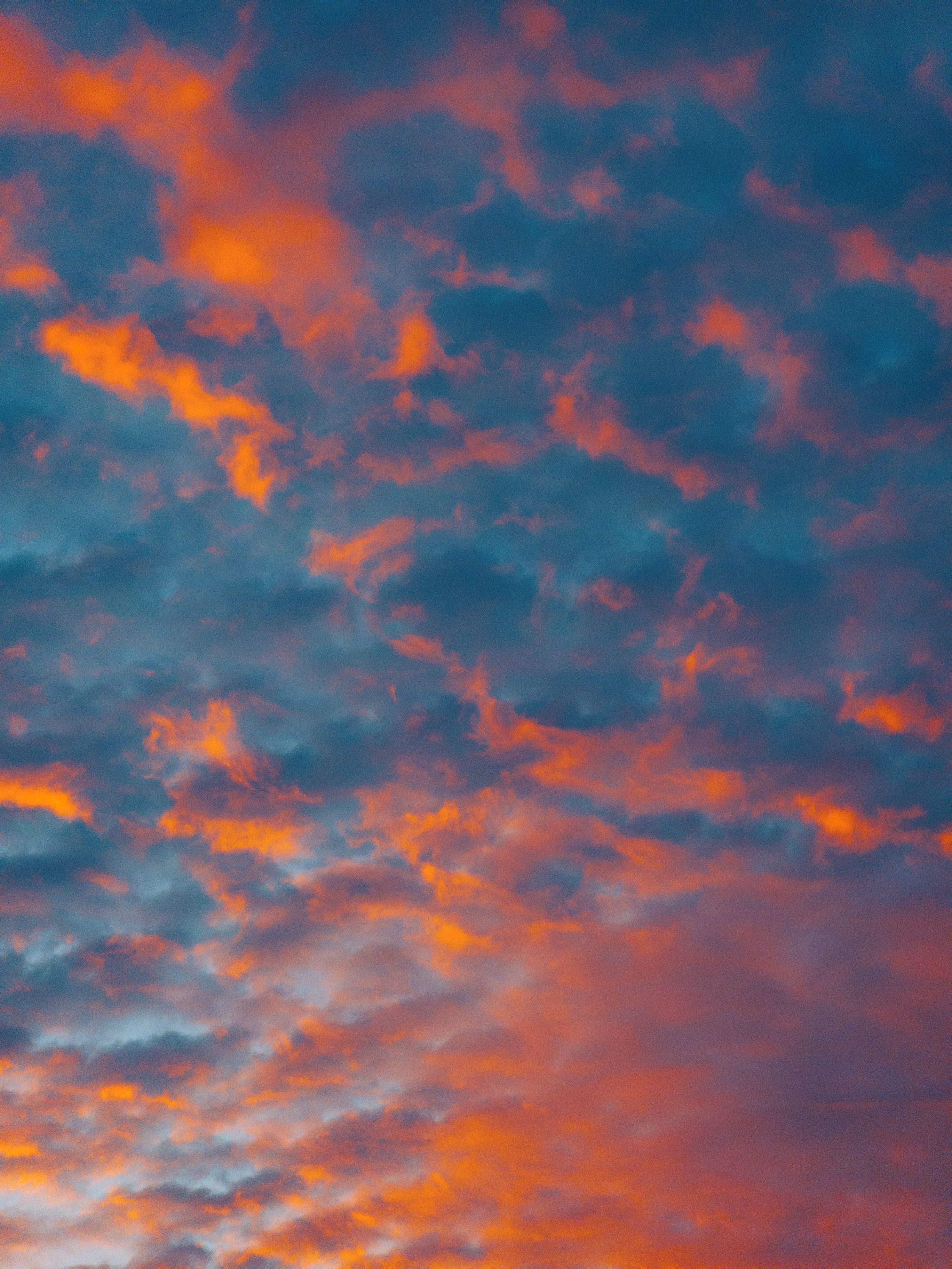 Vibrant Orange and Blue Clouds in Brazilian Sky · Free Stock Photo