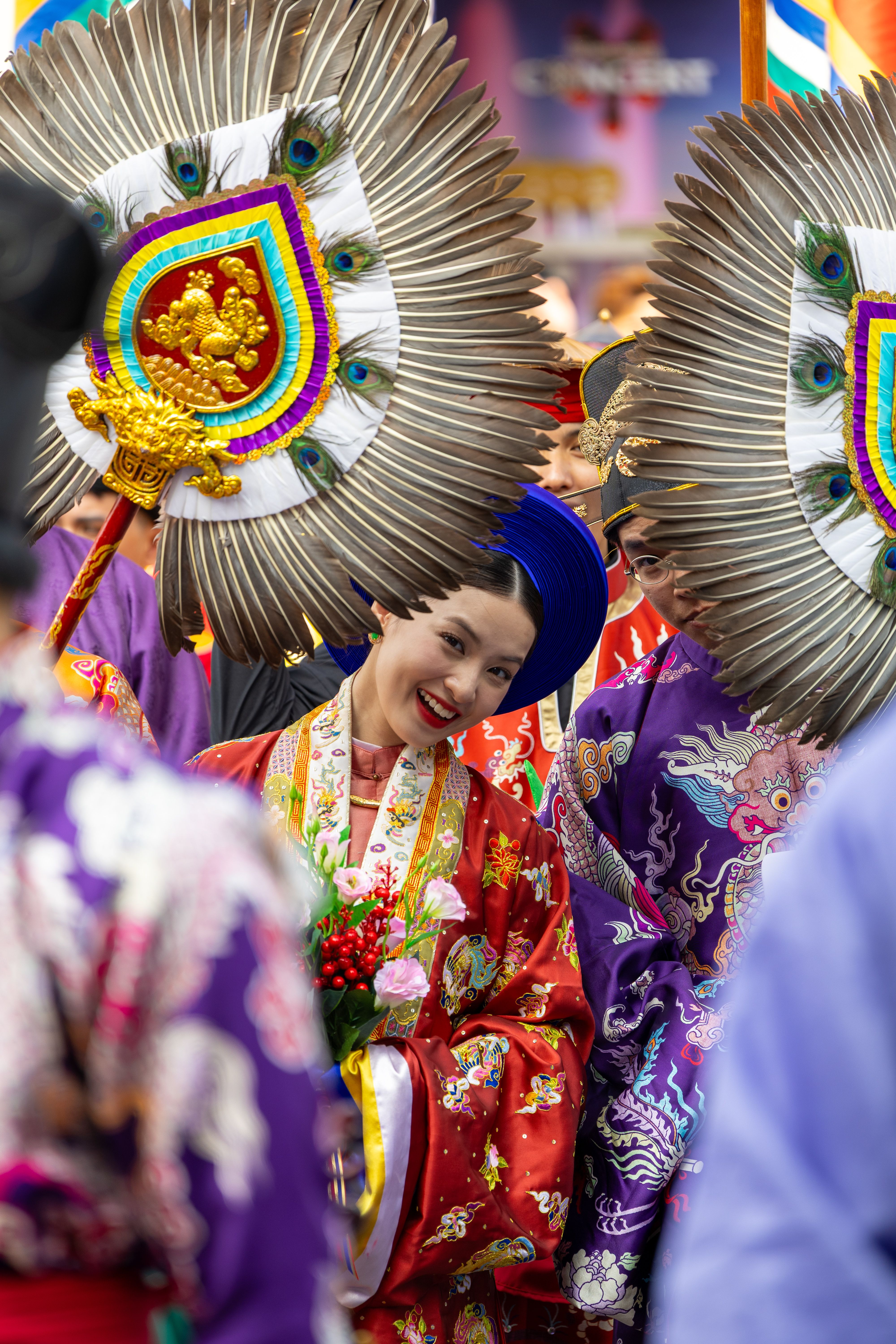 Traditional Asian Festival with Colorful Costume · Free Stock Photo
