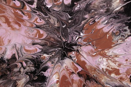 Free Vibrant abstract fluid art featuring swirling earthy and pink tones. Captured in Guaratuba, Paraná, Brazil. Stock Photo