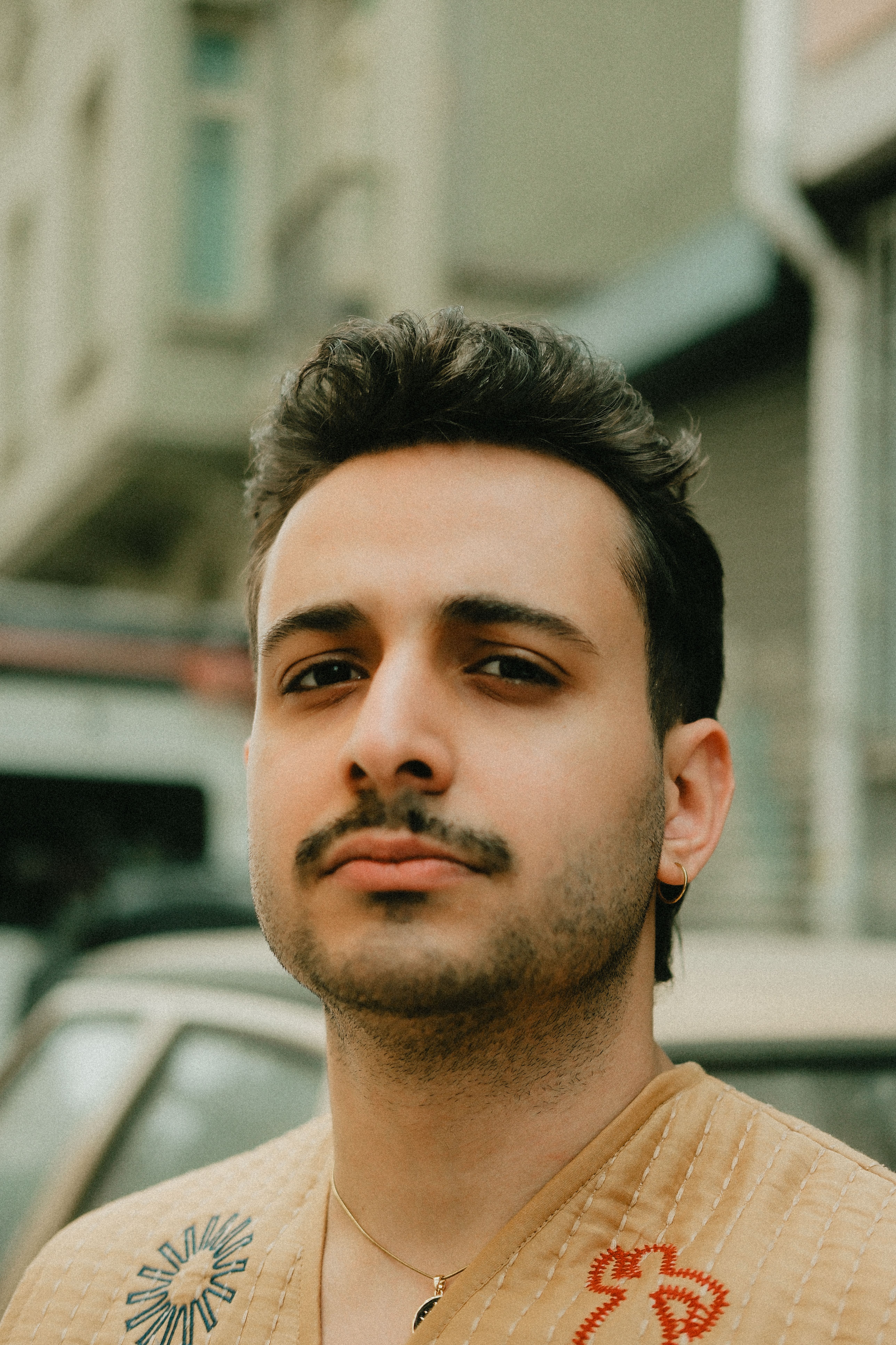 Confident Young Man in Urban Setting