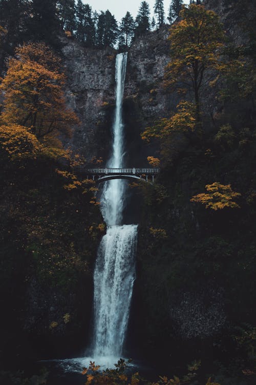 Foto Von Multnomah Wasserfällen