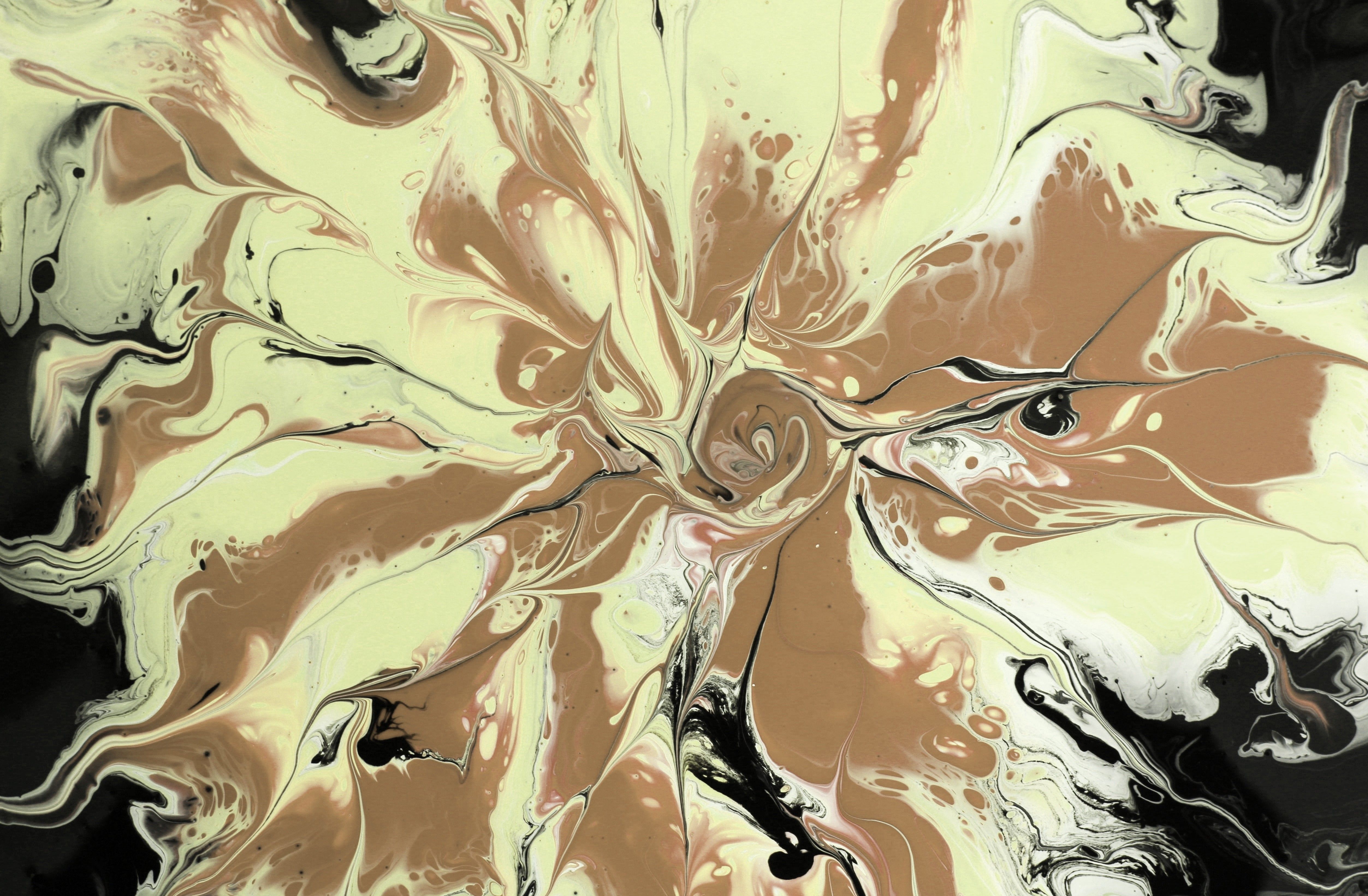 Abstract Fluid Art with Earthy Tones · Free Stock Photo