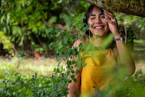 Free Woman Under the Tree Stock Photo