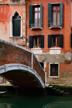 Explore the charm of Venice with a picturesque bridge and classic Italian architecture.