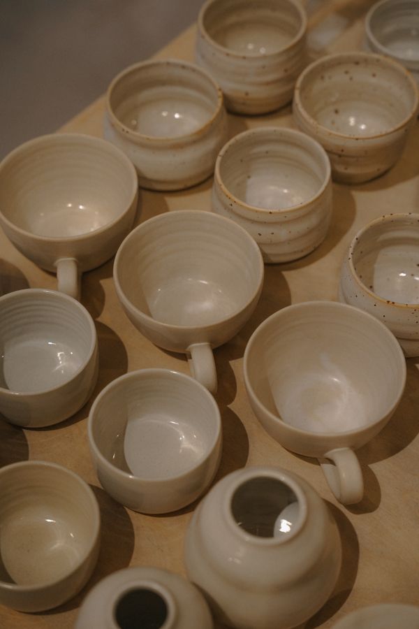 Handmade ceramic cups by Mathias Reding on Pexels