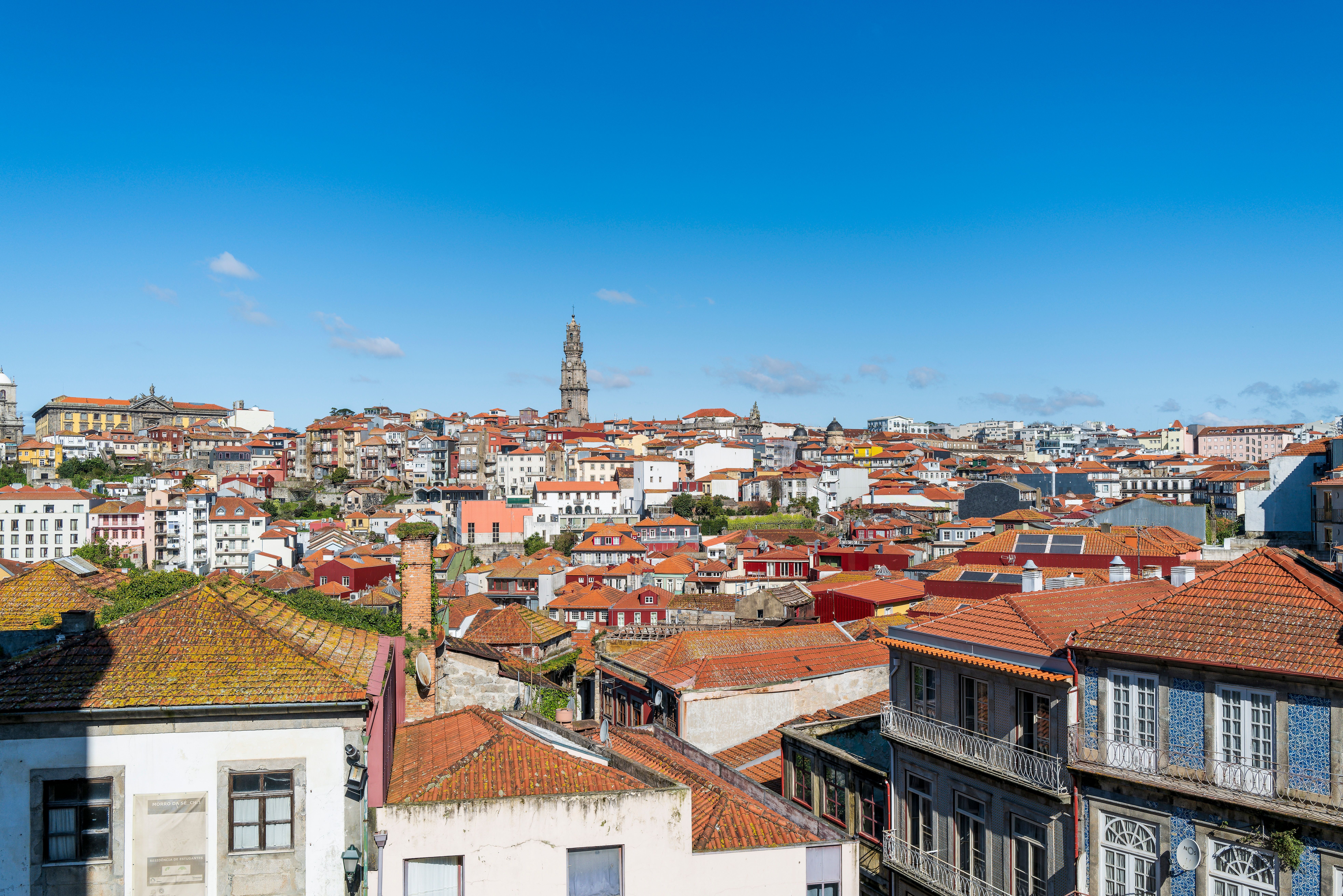 Aerial View of Porto City's Historic Rooftops · Free Stock Photo