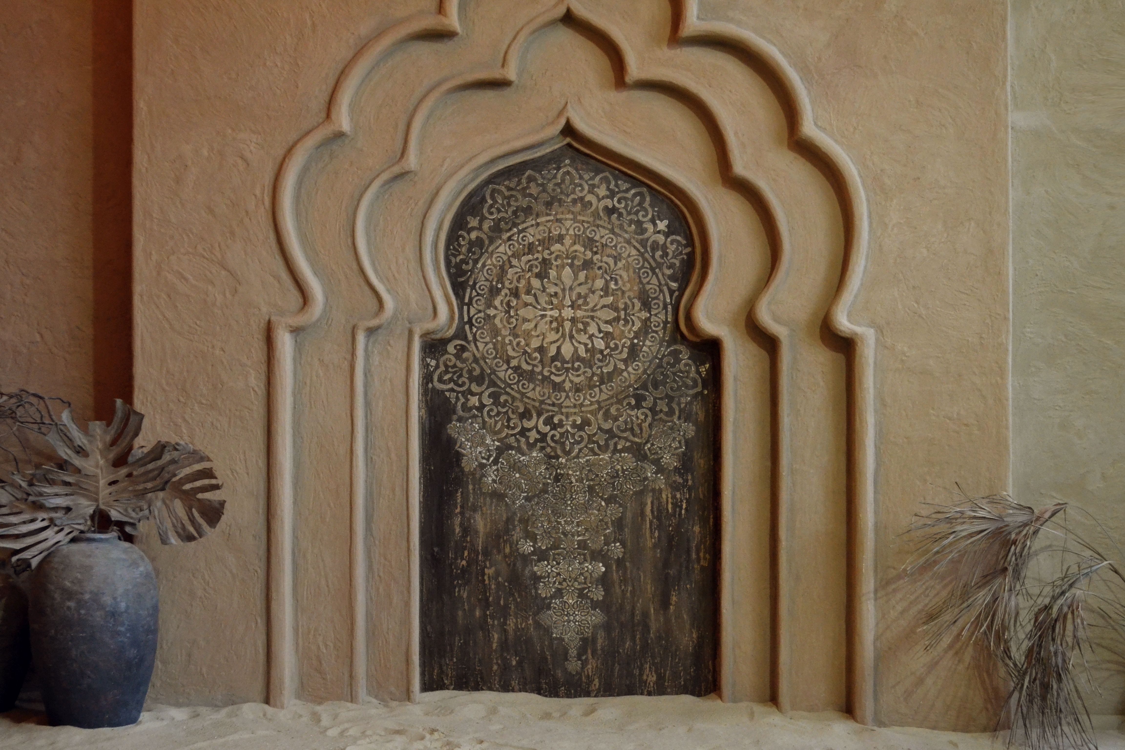Decorative Wooden Door with Ornate Patterns · Free Stock Photo