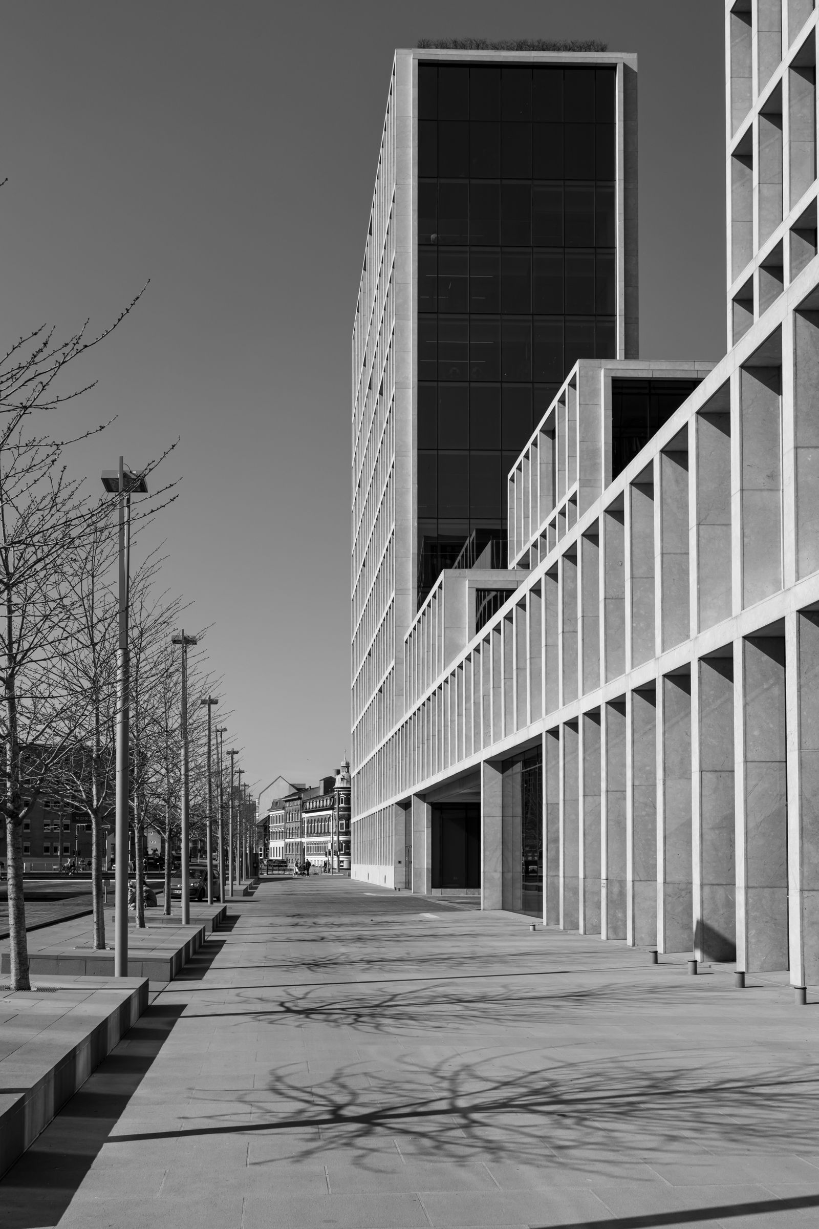 Modern waterfront architecture along the harbor in Aarhus