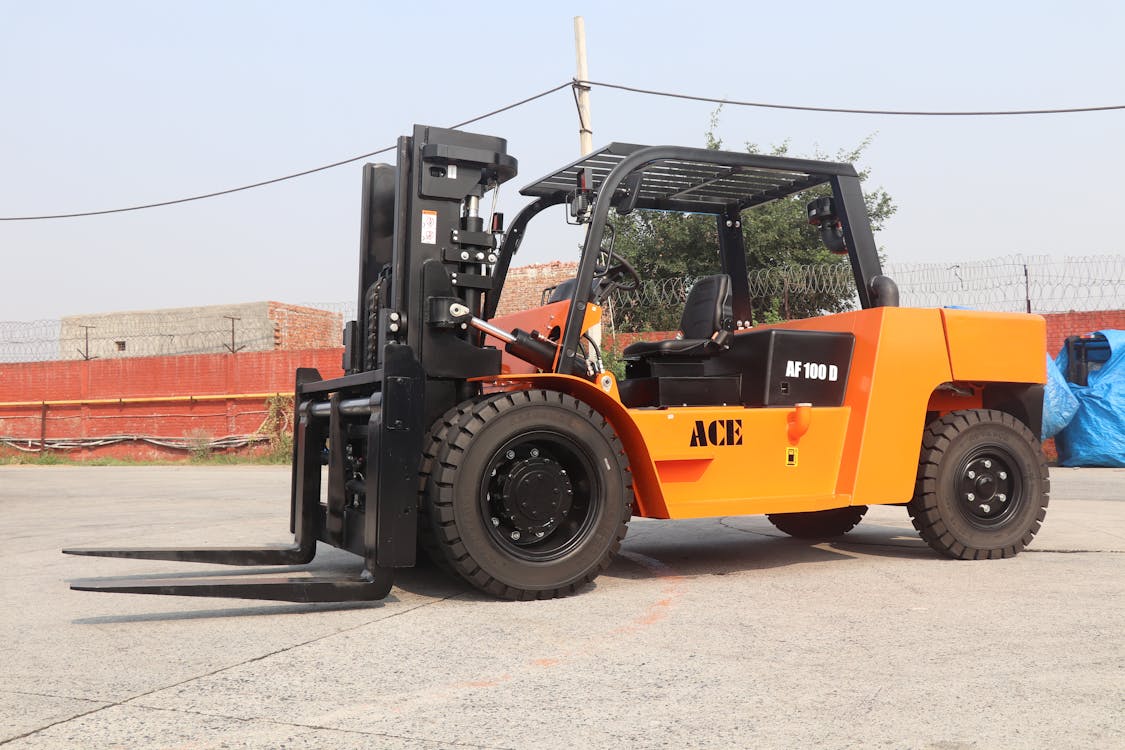 Shipping container forklift