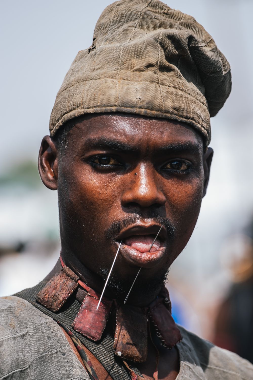 African Traditional Ritual Performer Close-Up · Free Stock Photo