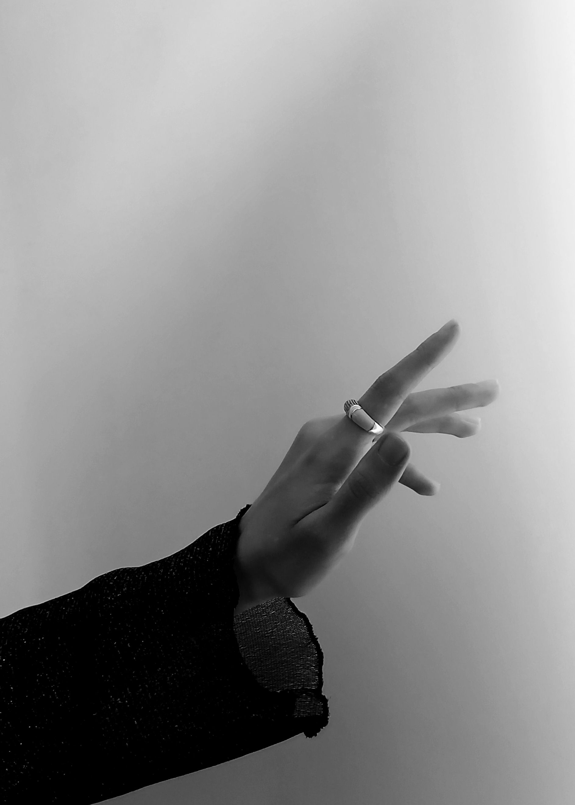 Black and White Photo of Human Hand and Robot Hand · Free Stock Photo