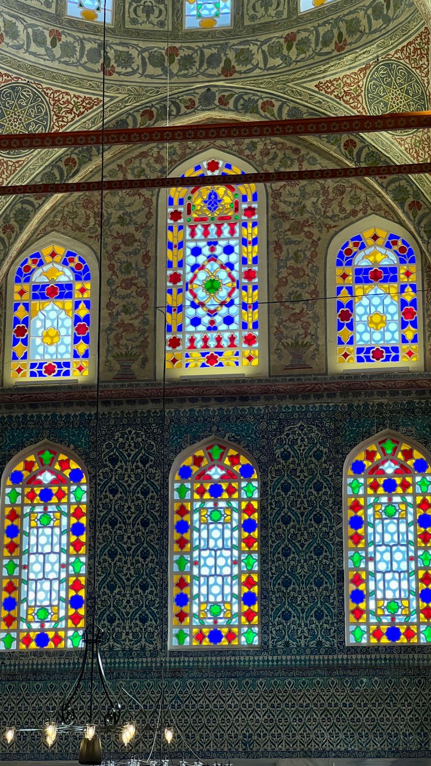 Color Windows From Mosque Colorful Stained Glass Windows in Historic Mosque · Free Stock Photo