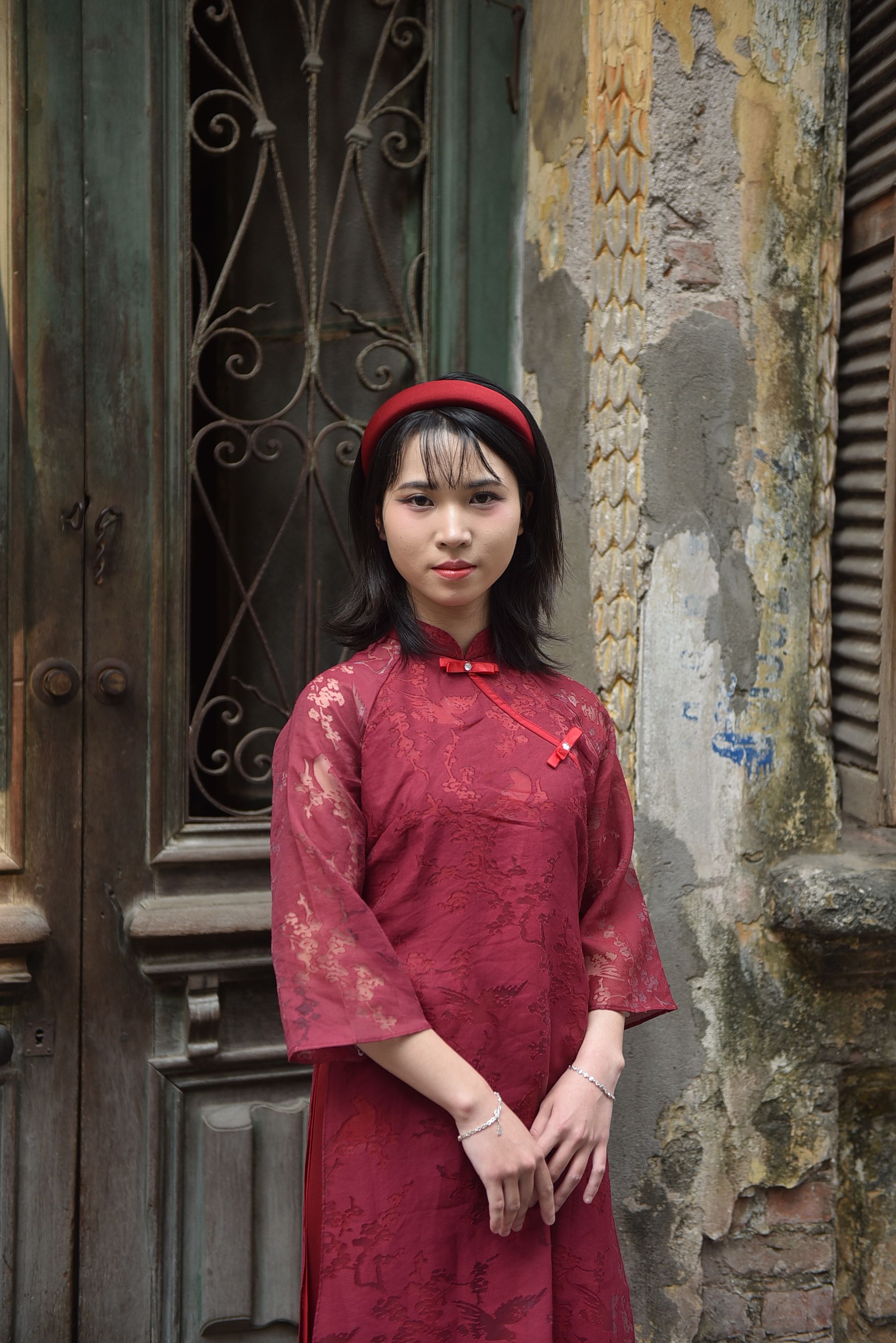 Traditional Dress Portrait in Rustic Setting · Free Stock Photo