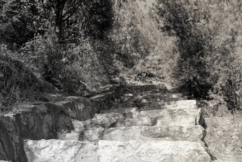Free stock photo of monochrome photography, mountain rocks, mountaineering
