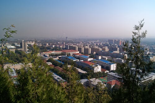 Free stock photo of city, far, scenic view