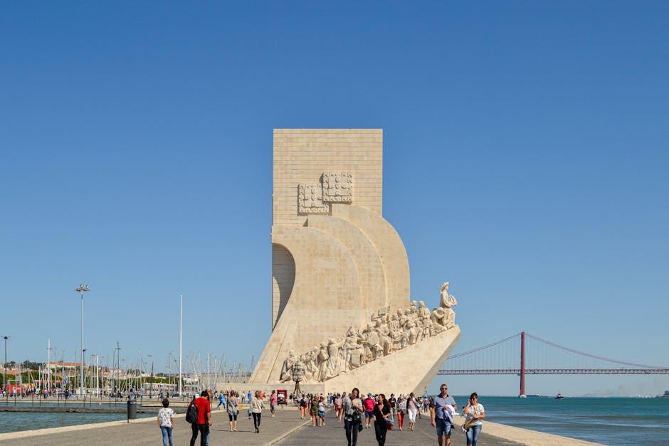 Iconic monument by Lisbon's waterfront, capturing Portugal's Age of Discovery spirit.