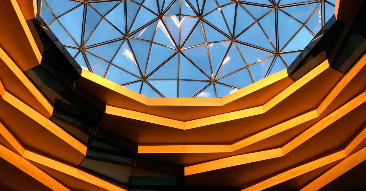 Dome Texture Pattern Geometric Dome Ceiling with Complex Patterns · Free Stock Photo