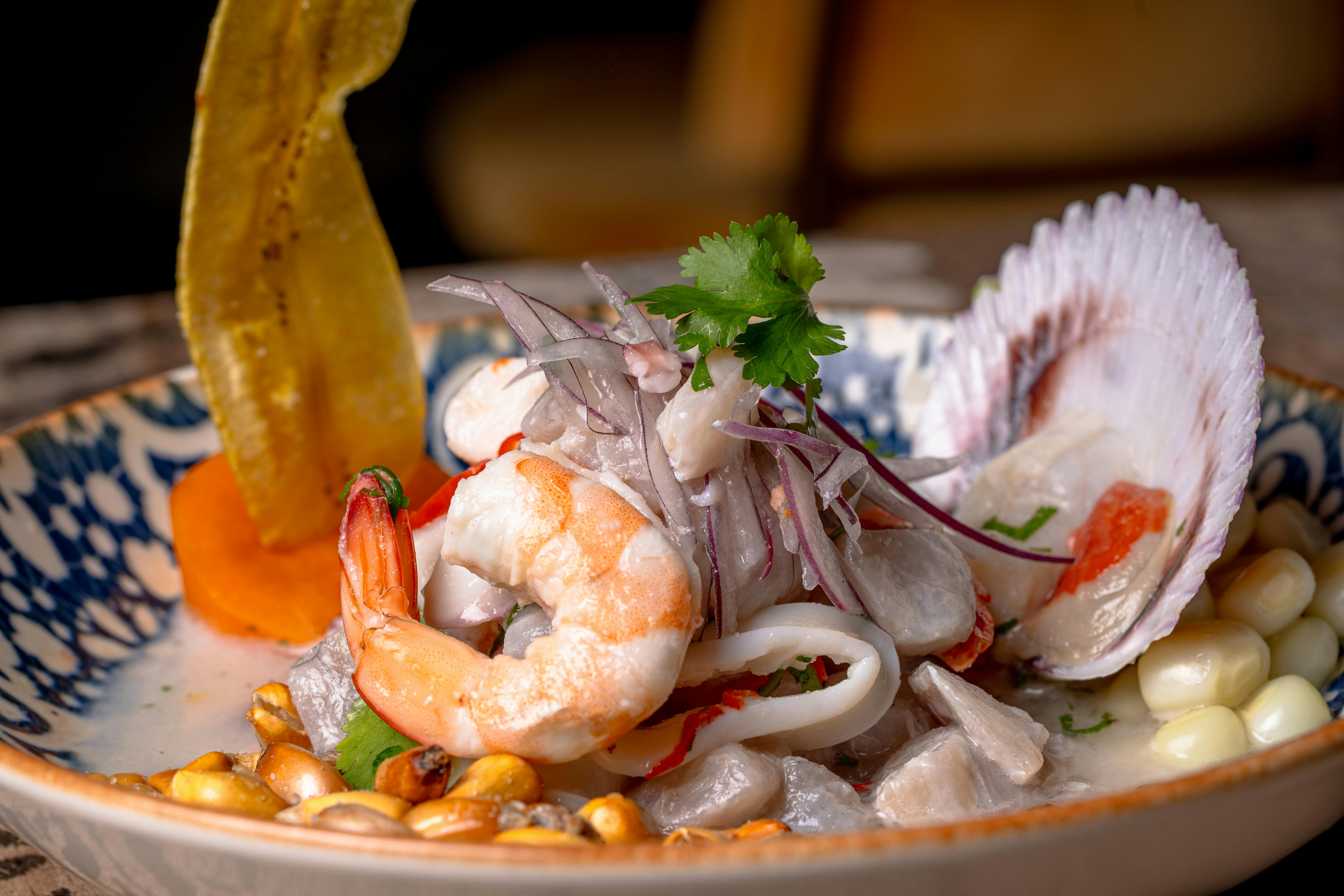 Exquisite Peruvian Ceviche Seafood Dish · Free Stock Photo