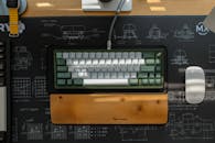 Ergonomic Keyboard Setup on Designer Desk