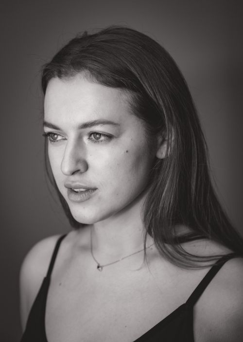 Monochrome Photograph of a Woman · Free Stock Photo