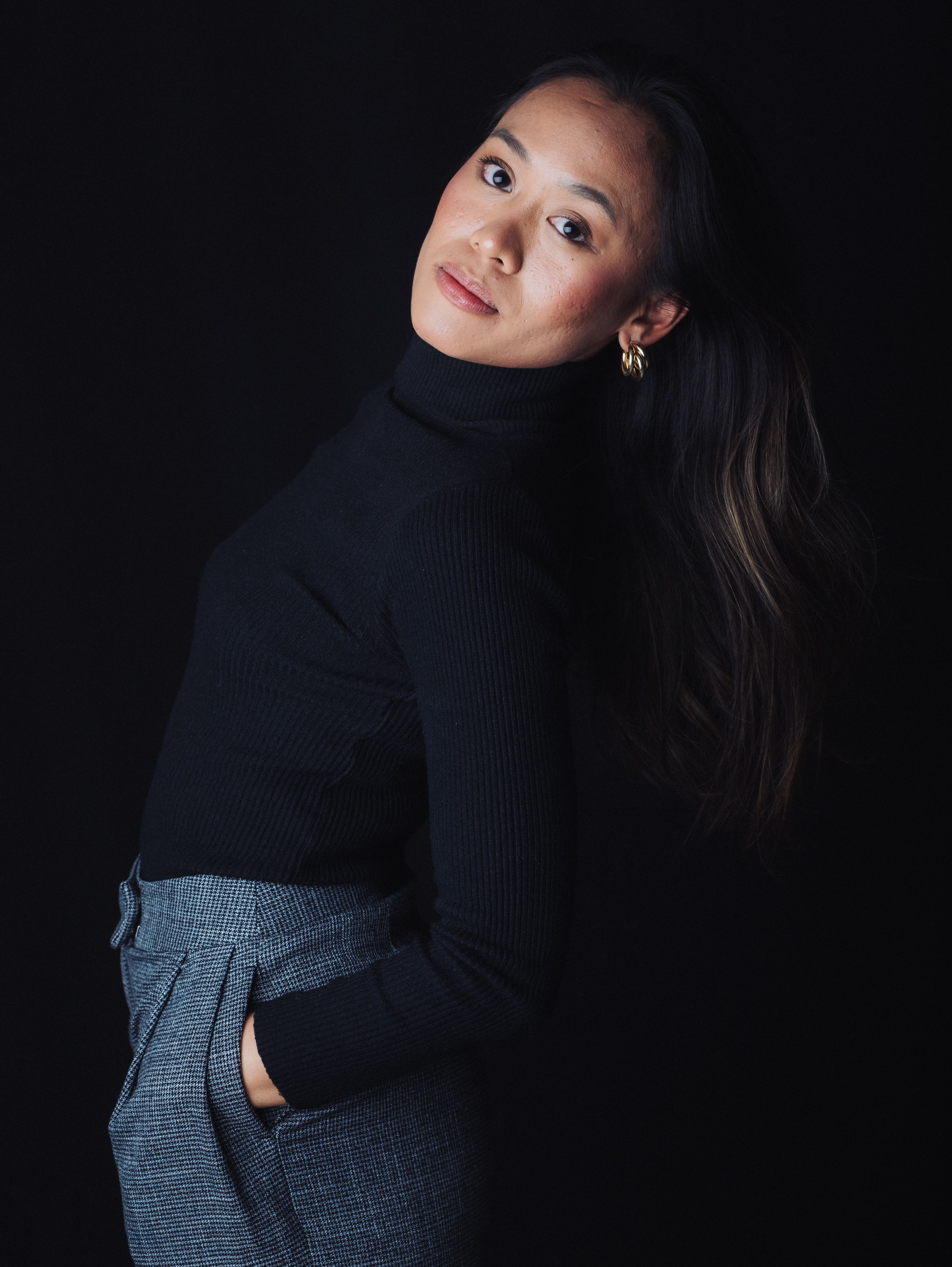 Stylish Woman Posing in Elegant Outfit · Free Stock Photo