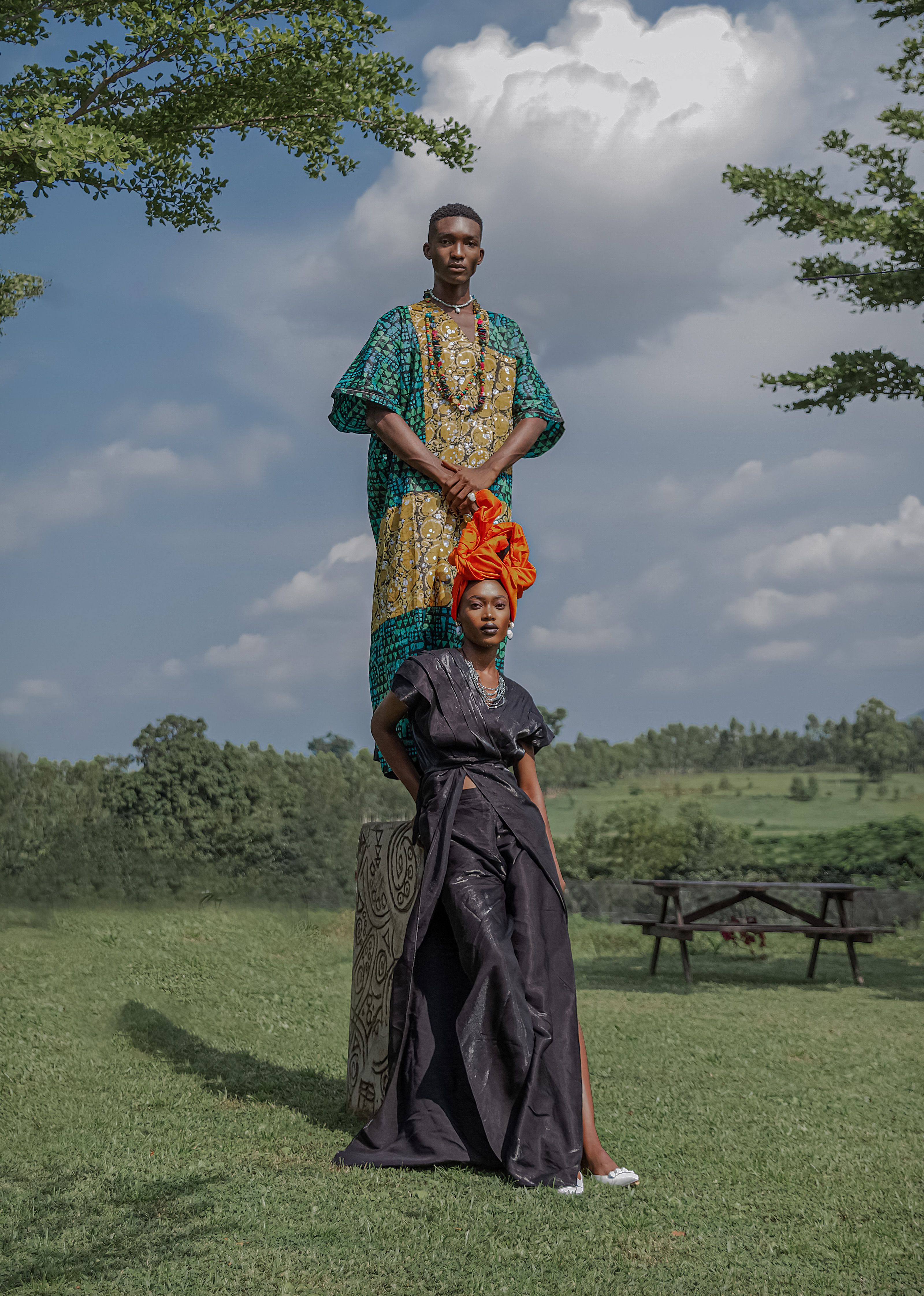 Elegant African Fashion in Scenic Landscape · Free Stock Photo