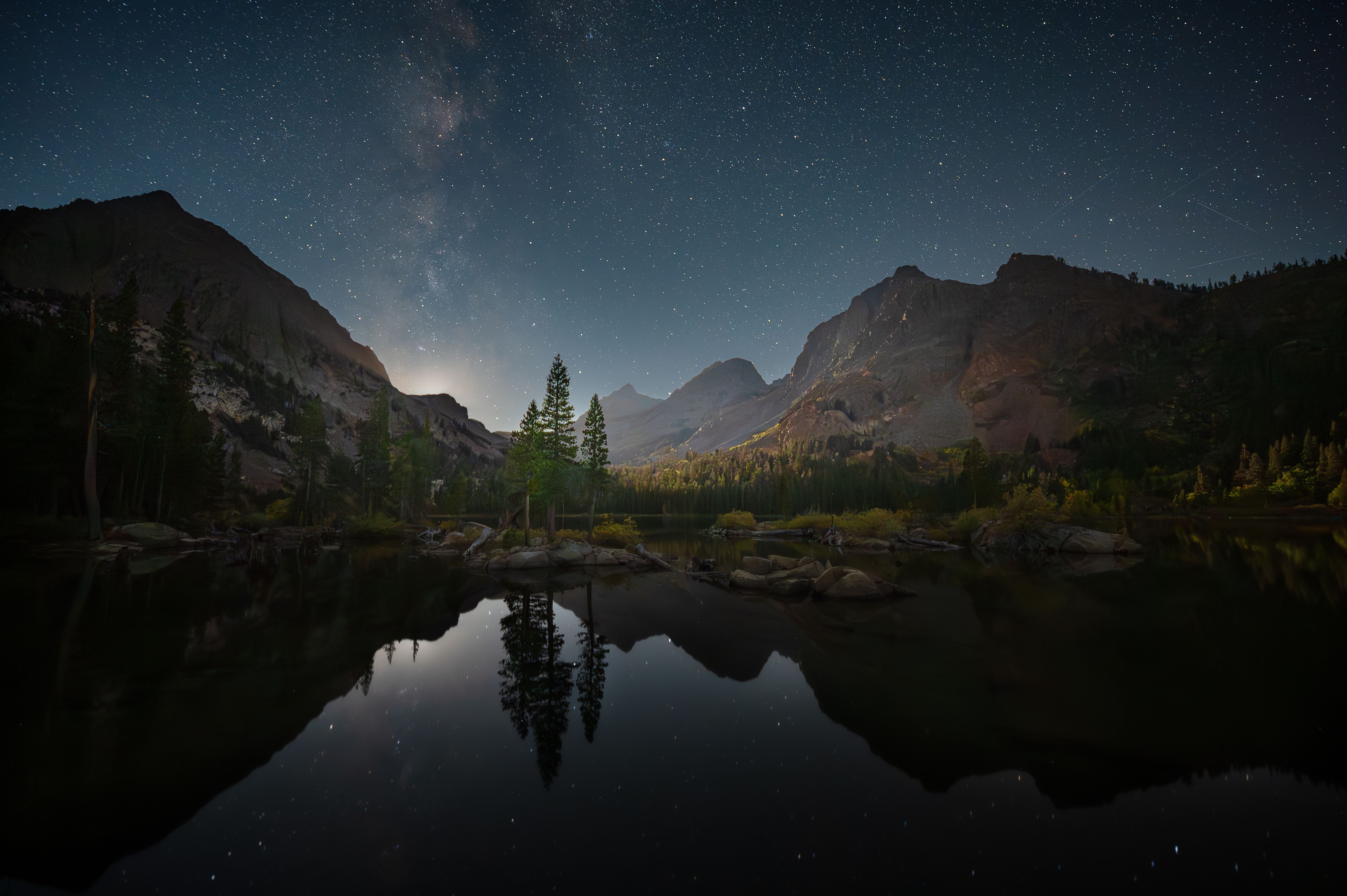 The night sky over Chicago Basin at 11,400 ft