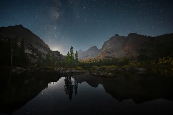 The night sky over Chicago Basin at 11,400 ft
