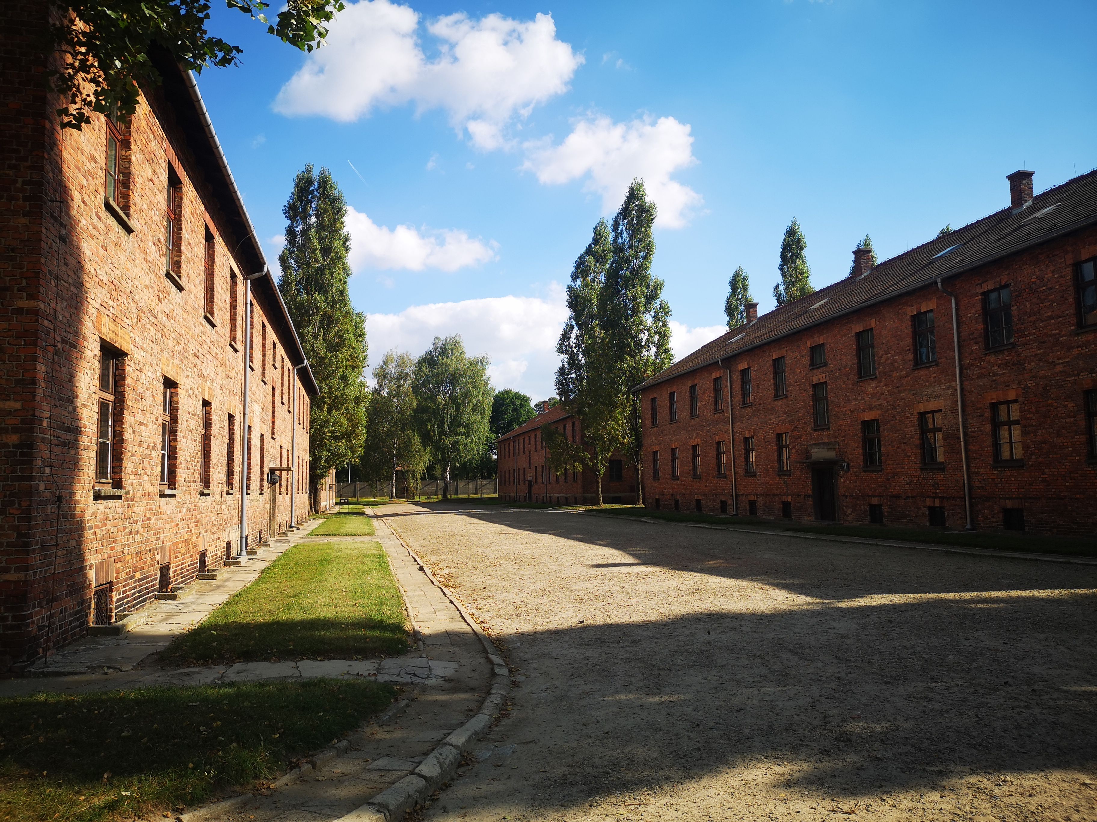 Historic Brick Buildings in Auschwitz Birkenau · Free Stock Photo