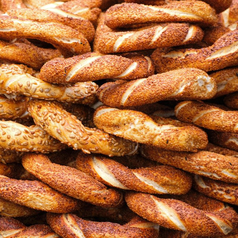 Sourdough Greek Loukoumi Sesame Rings