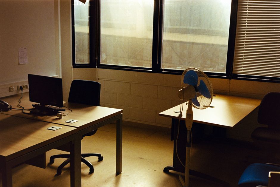 empty office on friday afternoon