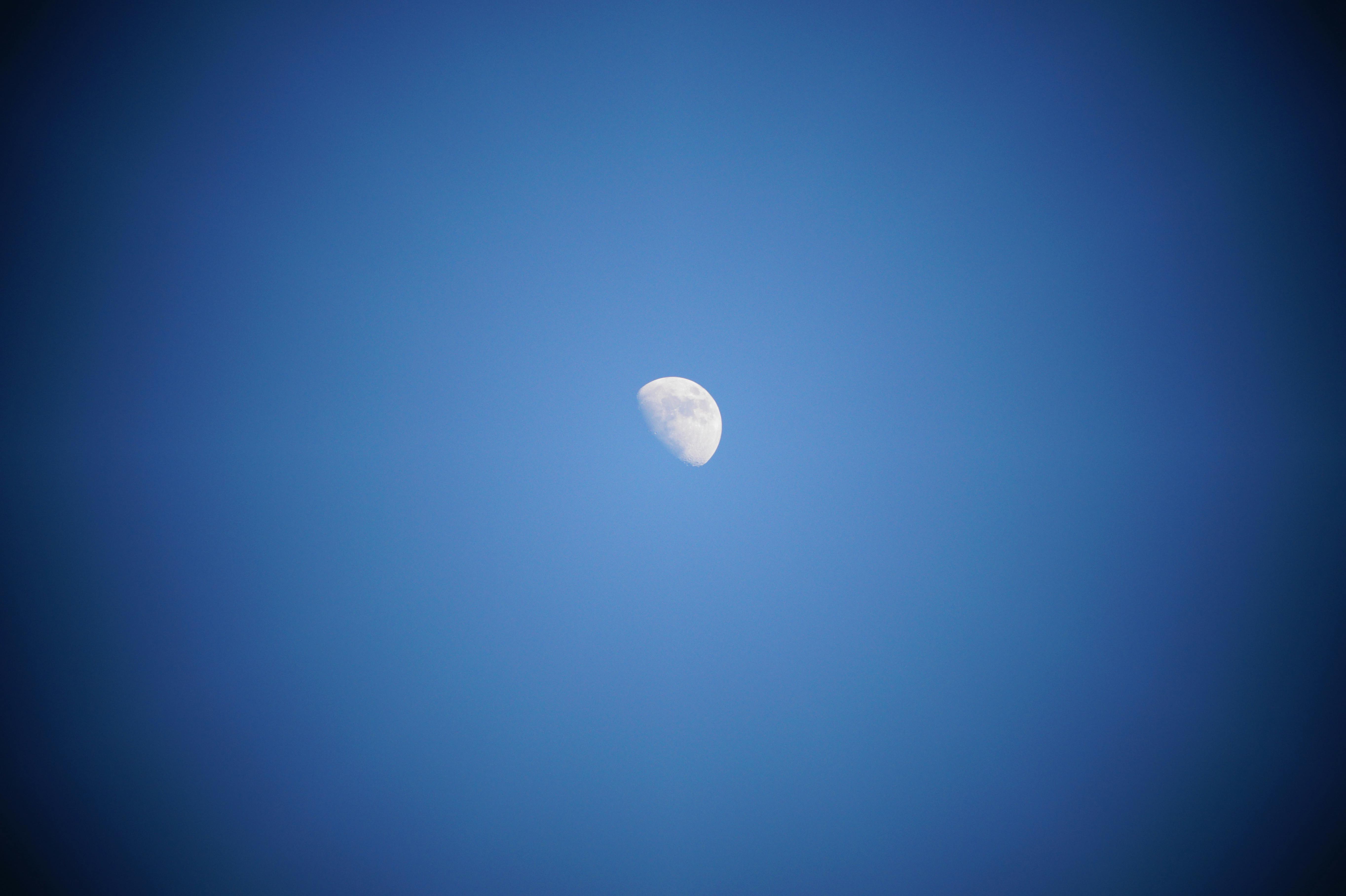 Free stock photo of half moon, night sky, Sonya58