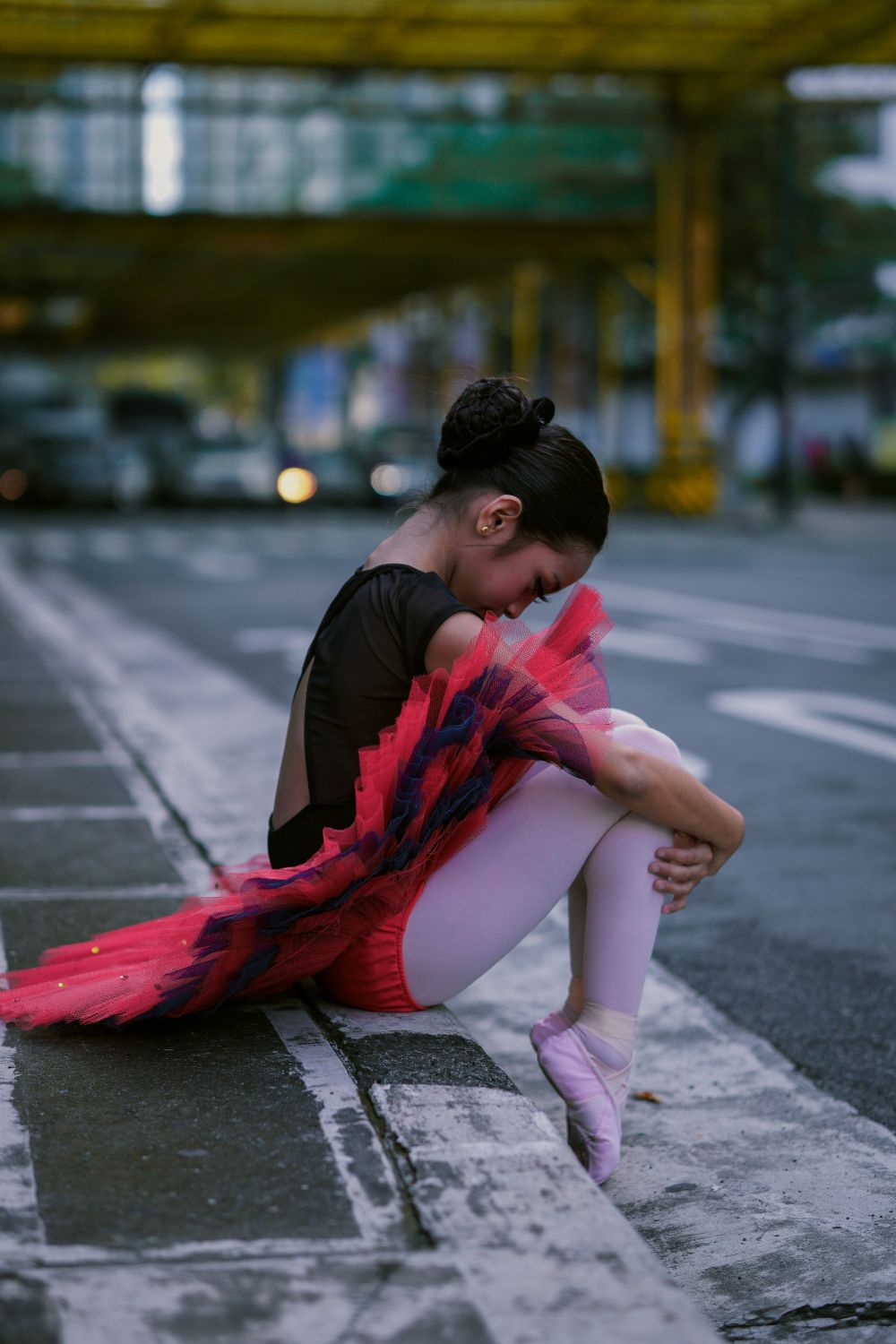 Ballerina On Street Free Stock Photo ballerina-on-street-free-stock-photo
