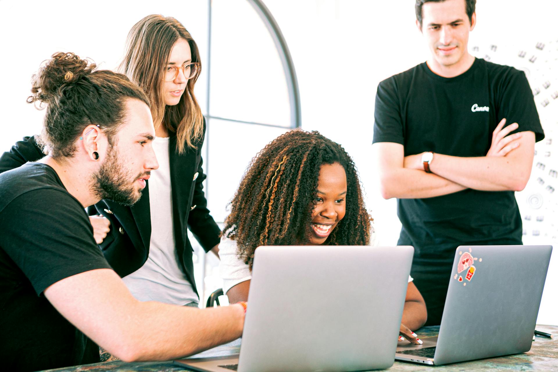 A Group of Professionals Sharing Ideas