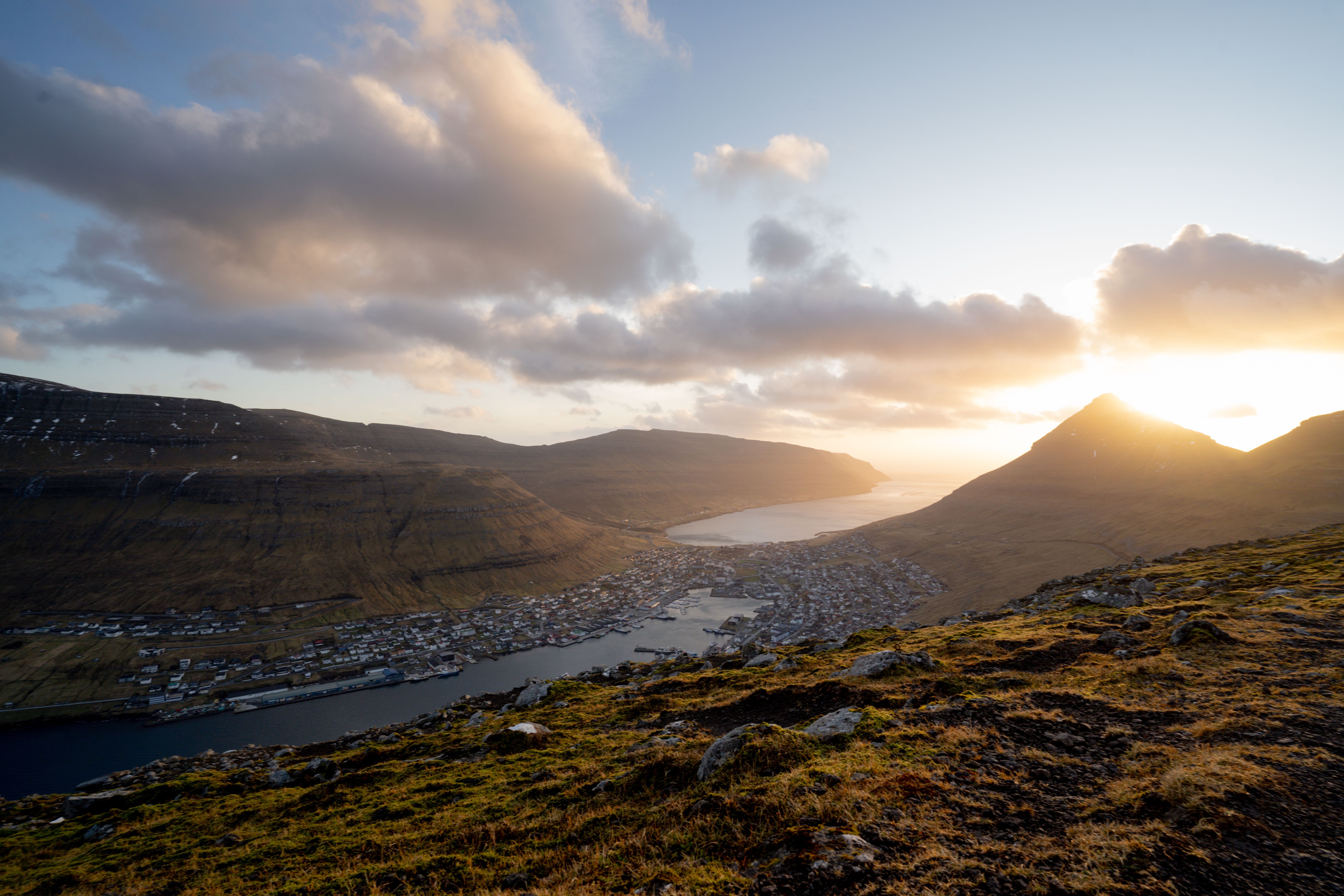 Scenic Sunrise Over Faroe Islands Fjord · Free Stock Photo