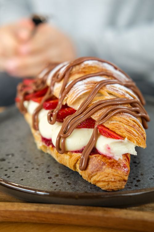Chocolate Strawberry Croissant