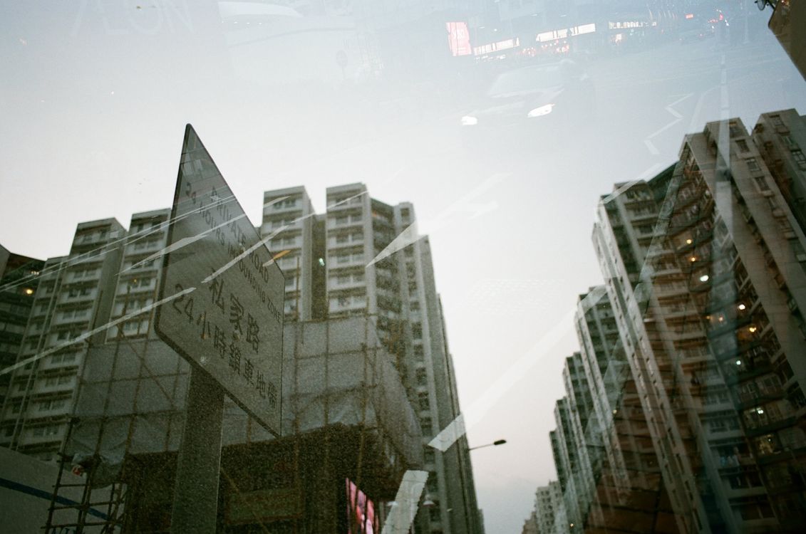 Hong Kong Wan Chai streets at night during visa run