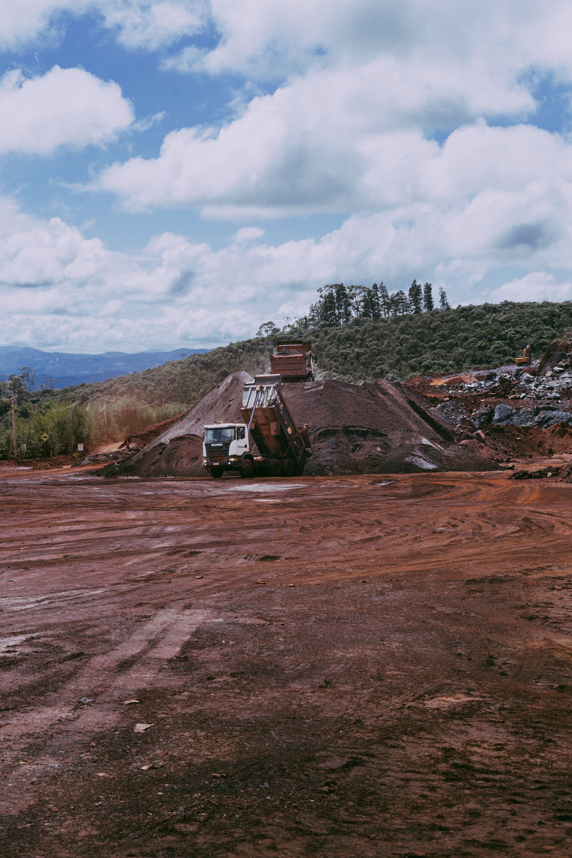 Mining Site · Dump Trucks
