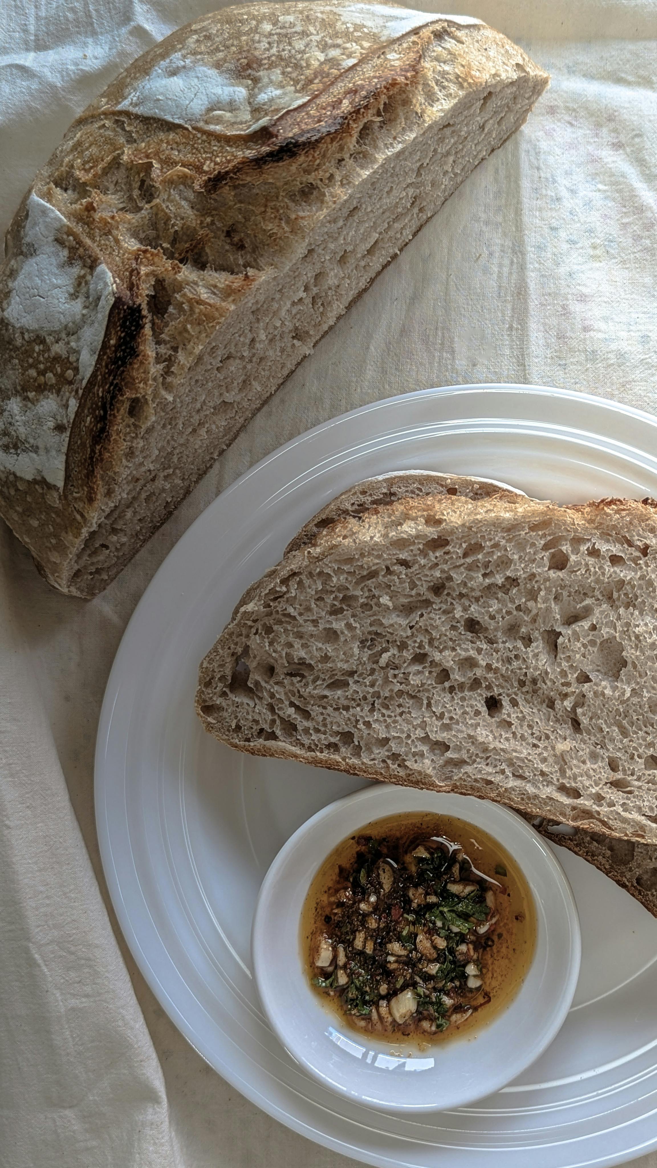 Advanced sourdough bread with a crispy crust