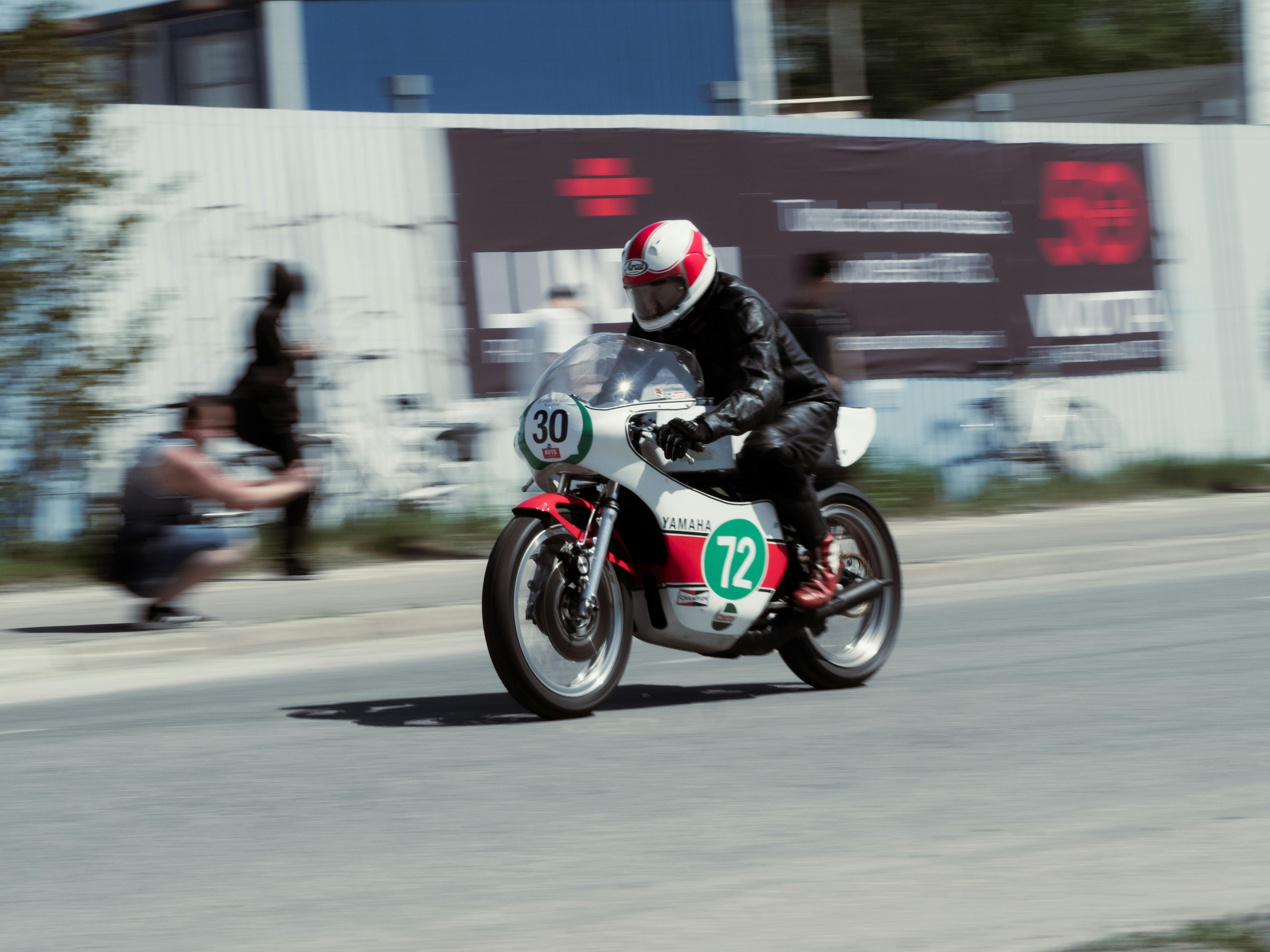 Classic motorcycle racing on the streets of Turku, showcasing speed and heritage.