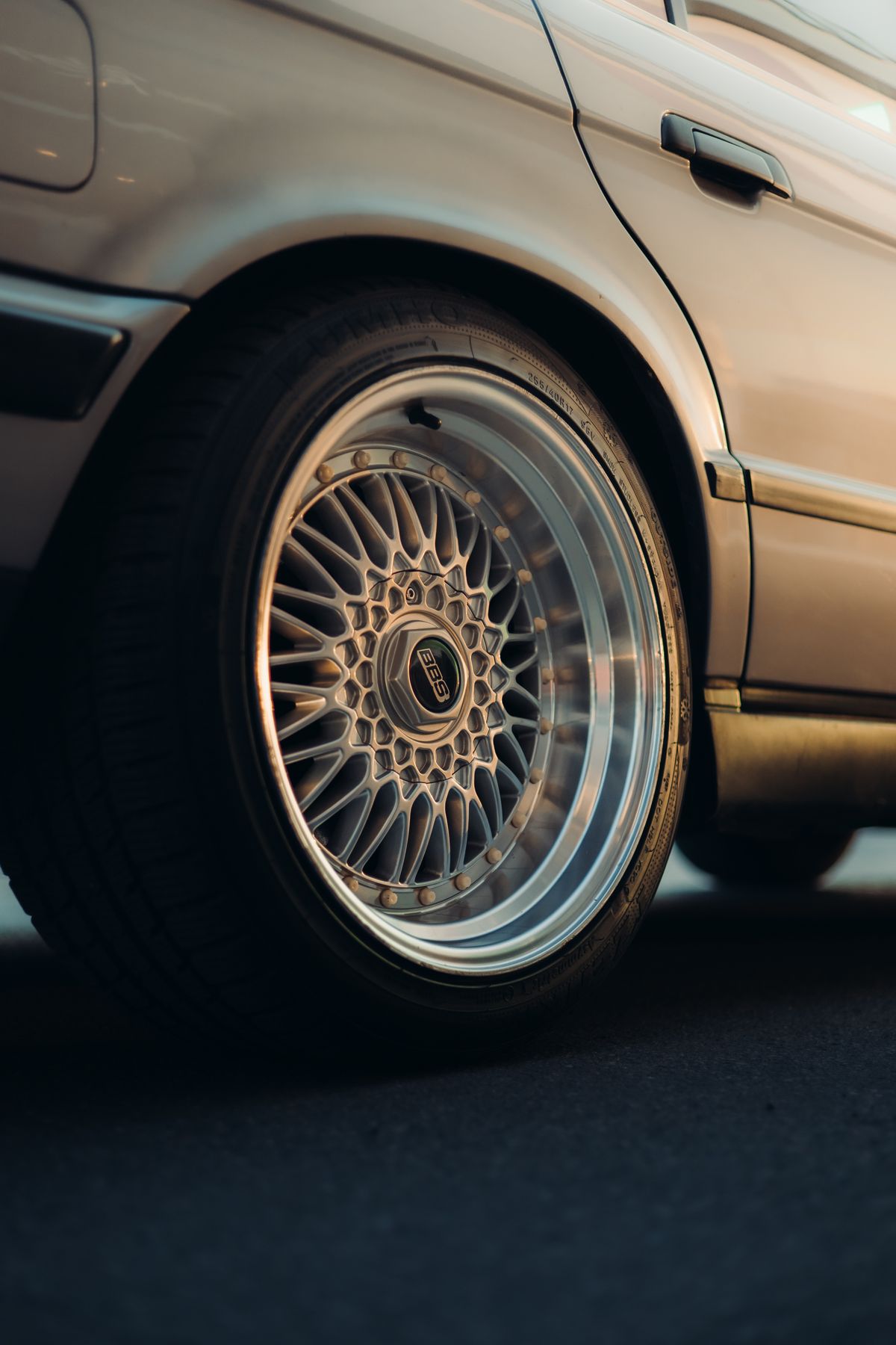 Wheel of Vintage, Tuned BMW Car · Free Stock Photo