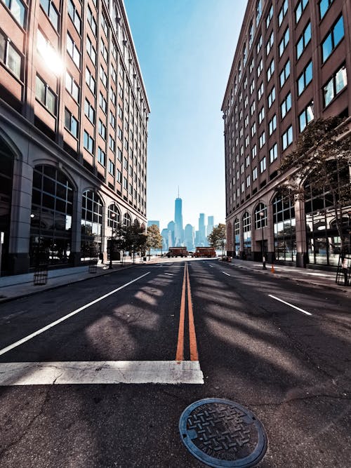 Road In Between Buildings