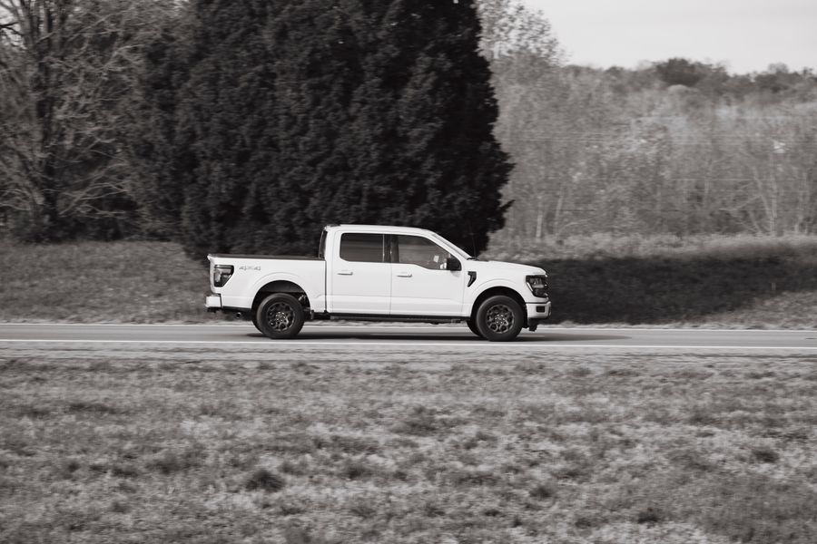 White double-cab pickup