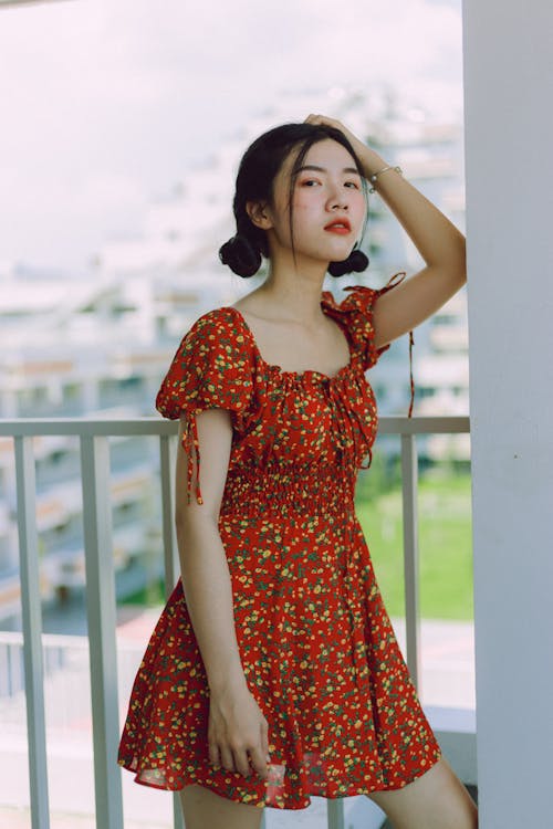 Woman Wearing Red Dress · Free Stock Photo